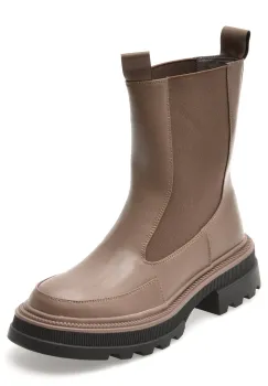 Ghete FLAVIA PASSINI gri, TC370, din piele naturala imagine