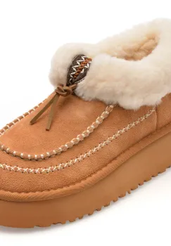 Ghete FLAVIA PASSINI maro, 1209, din piele intoarsa imagine