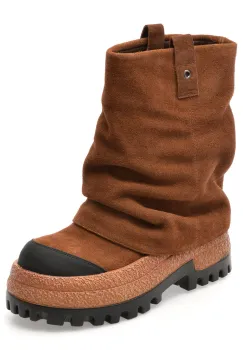 Ghete FLAVIA PASSINI maro, 56083, din piele intoarsa imagine