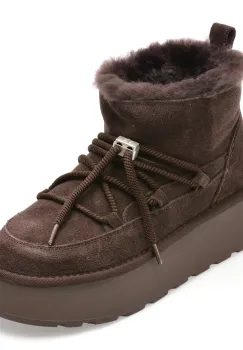 Ghete FLAVIA PASSINI maro, 9533, din piele intoarsa imagine