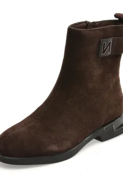 Ghete FLAVIA PASSINI maro, M01245, din piele intoarsa imagine