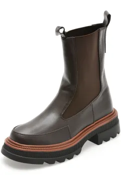 Ghete FLAVIA PASSINI maro, TC370, din piele naturala imagine