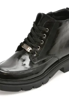 Ghete FLAVIA PASSINI negre, 1001SYR, din piele naturala lacuita imagine