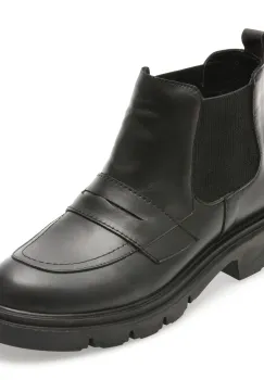 Ghete FLAVIA PASSINI negre, 1002SYD, din piele naturala imagine