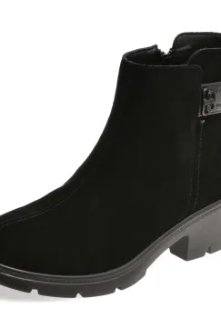 Ghete FLAVIA PASSINI negre, 371366, din piele intoarsa imagine