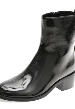 Ghete FLAVIA PASSINI negre, 38210, din piele naturala lacuita imagine