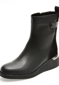 Ghete FLAVIA PASSINI negre, 56159, din piele naturala imagine