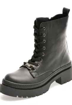 Ghete FLAVIA PASSINI negre, 901SY, din piele naturala imagine