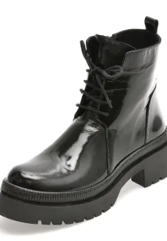 Ghete FLAVIA PASSINI negre, 903SYR, din piele naturala lacuita imagine