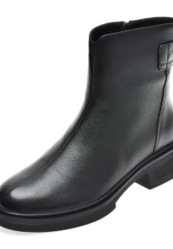 Ghete FLAVIA PASSINI negre, 94095, din piele naturala imagine