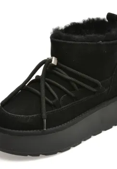 Ghete FLAVIA PASSINI negre, 9533, din piele intoarsa imagine