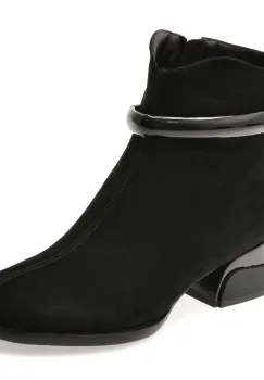 Ghete FLAVIA PASSINI negre, 95455, din piele intoarsa imagine
