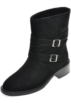 Ghete FLAVIA PASSINI negre, AC5851, din piele intoarsa imagine