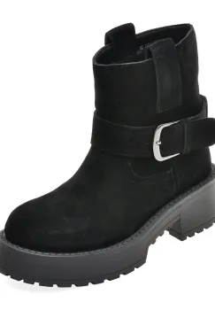 Ghete FLAVIA PASSINI negre, AD3755, din piele intoarsa imagine