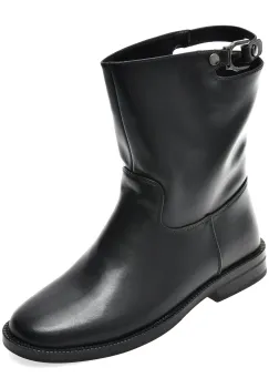 Ghete FLAVIA PASSINI negre, ATC473, din piele naturala imagine