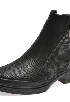 Ghete FLAVIA PASSINI negre, D56, din piele intoarsa imagine