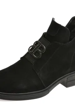 Ghete FLAVIA PASSINI negre, DX793, din piele intoarsa imagine