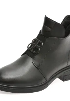 Ghete FLAVIA PASSINI negre, DX793, din piele naturala imagine