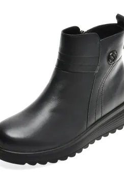 Ghete FLAVIA PASSINI negre, E2901, din piele naturala imagine