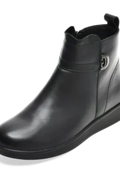 Ghete FLAVIA PASSINI negre, E5301, din piele naturala imagine