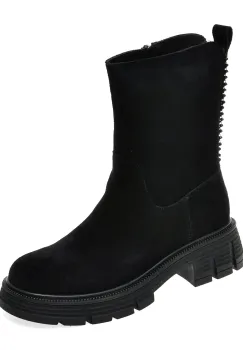 Ghete FLAVIA PASSINI negre, FC90001, din piele intoarsa imagine
