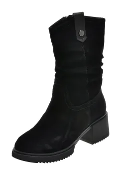 Ghete FLAVIA PASSINI negre, FC90006, din piele intoarsa imagine