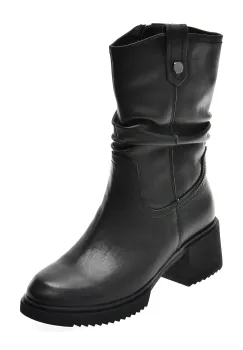 Ghete FLAVIA PASSINI negre, FC90006, din piele naturala imagine