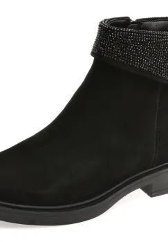 Ghete FLAVIA PASSINI negre, H55, din piele intoarsa imagine