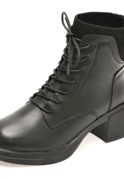 Ghete FLAVIA PASSINI negre, M6012, din piele naturala imagine