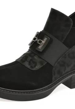 Ghete FLAVIA PASSINI negre, M69B, din piele intoarsa imagine