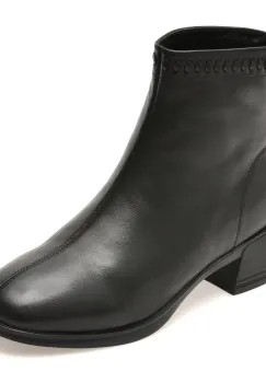Ghete FLAVIA PASSINI negre, N630, din piele naturala imagine