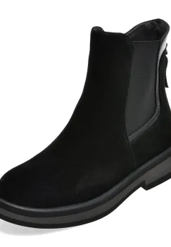 Ghete FLAVIA PASSINI negre, T1152, din piele intoarsa imagine