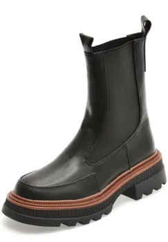 Ghete FLAVIA PASSINI negre, TC370, din piele naturala imagine