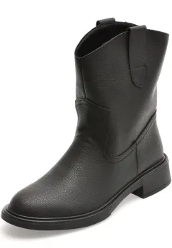 Ghete FLAVIA PASSINI negre, TC372, din piele naturala imagine