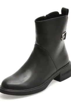 Ghete FLAVIA PASSINI negre, TD213, din piele naturala imagine