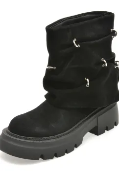 Ghete FLAVIA PASSINI negre, V3112, din piele intoarsa imagine