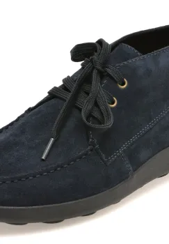 Ghete GEOX bleumarin, U66HLA, din piele intoarsa imagine
