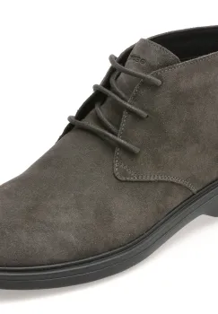 Ghete GEOX gri, U16DCB, din piele intoarsa imagine