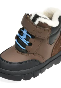 Ghete GEOX maro, B365BK, din piele ecologica imagine