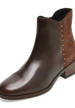 Ghete GEOX maro, D565EE, din piele naturala imagine