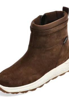 Ghete GEOX maro, D6626C, din piele intoarsa imagine