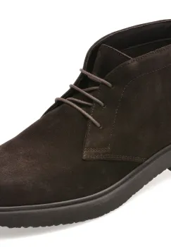 Ghete GEOX maro, U46H9A, din piele intoarsa imagine