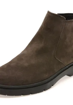 Ghete GEOX maro, U46HNC, din piele intoarsa imagine