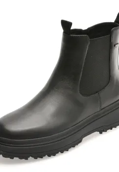 Ghete GEOX negre, D46XMD, din piele naturala imagine