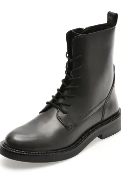 Ghete GEOX negre, D56WYG, din piele naturala imagine
