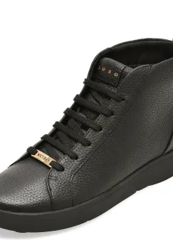 Ghete GEOX negre, D663TB, din piele naturala imagine