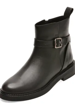 Ghete GEOX negre, D66WYB, din piele naturala imagine