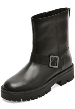 Ghete GEOX negre, D6810B, din piele naturala imagine
