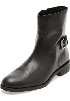 Ghete GEOX negre, D6811F, din piele naturala imagine