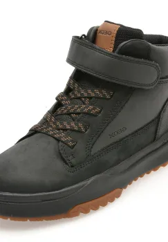 Ghete GEOX negre, J16FMA, din piele naturala imagine